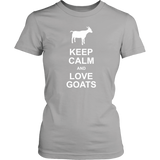 KEEP CALM and LOVE GOATS Women's T-Shirt - J & S Graphics