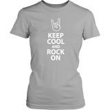 KEEP COOL and ROCK ON Women's T-Shirt - J & S Graphics