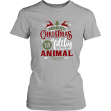 MERRY CHRISTMAS, Ya Filthy Animal Women's T-Shirt - J & S Graphics