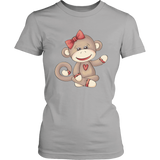 GIRL SOCK MONKEY Women's T-shirt - J & S Graphics