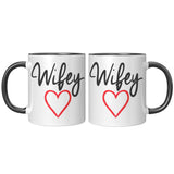 Wifey Color Accent 11oz Ceramic Coffee Mug