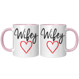 Wifey Color Accent 11oz Ceramic Coffee Mug