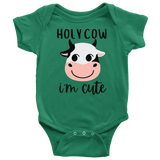 Holy Cow, I'm Cute Baby Snap Bodysuit Onesie