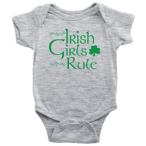 Irish Girls Rule Baby Bodysuit - J & S Graphics
