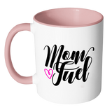 MOM FUEL Color Accent Coffee Mug - J & S Graphics