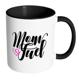 MOM FUEL Color Accent Coffee Mug - J & S Graphics