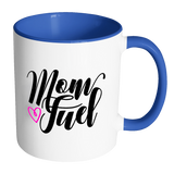 MOM FUEL Color Accent Coffee Mug - J & S Graphics