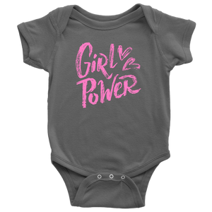 GIRL POWER Snap One Piece BABY BODYSUIT - J & S Graphics