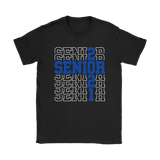 SENIOR Class 2021 T-Shirt, High School Color Blue, Men's & Women's