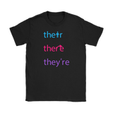 THEIR, THERE and THEY'RE Grammar Women's T-Shirt