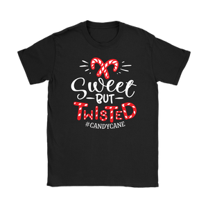 SWEET but TWISTED Candy Cane Women's T-Shirt - J & S Graphics