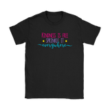 KINDNESS is FREE, Sprinkle it Everywhere Women's T-Shirt - J & S Graphics