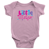 Little Sister Baby Snap Bodysuit Onesie - J & S Graphics