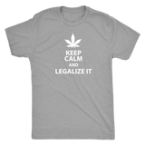 Keep Calm and Legalize It Men's Triblend T-Shirt - J & S Graphics