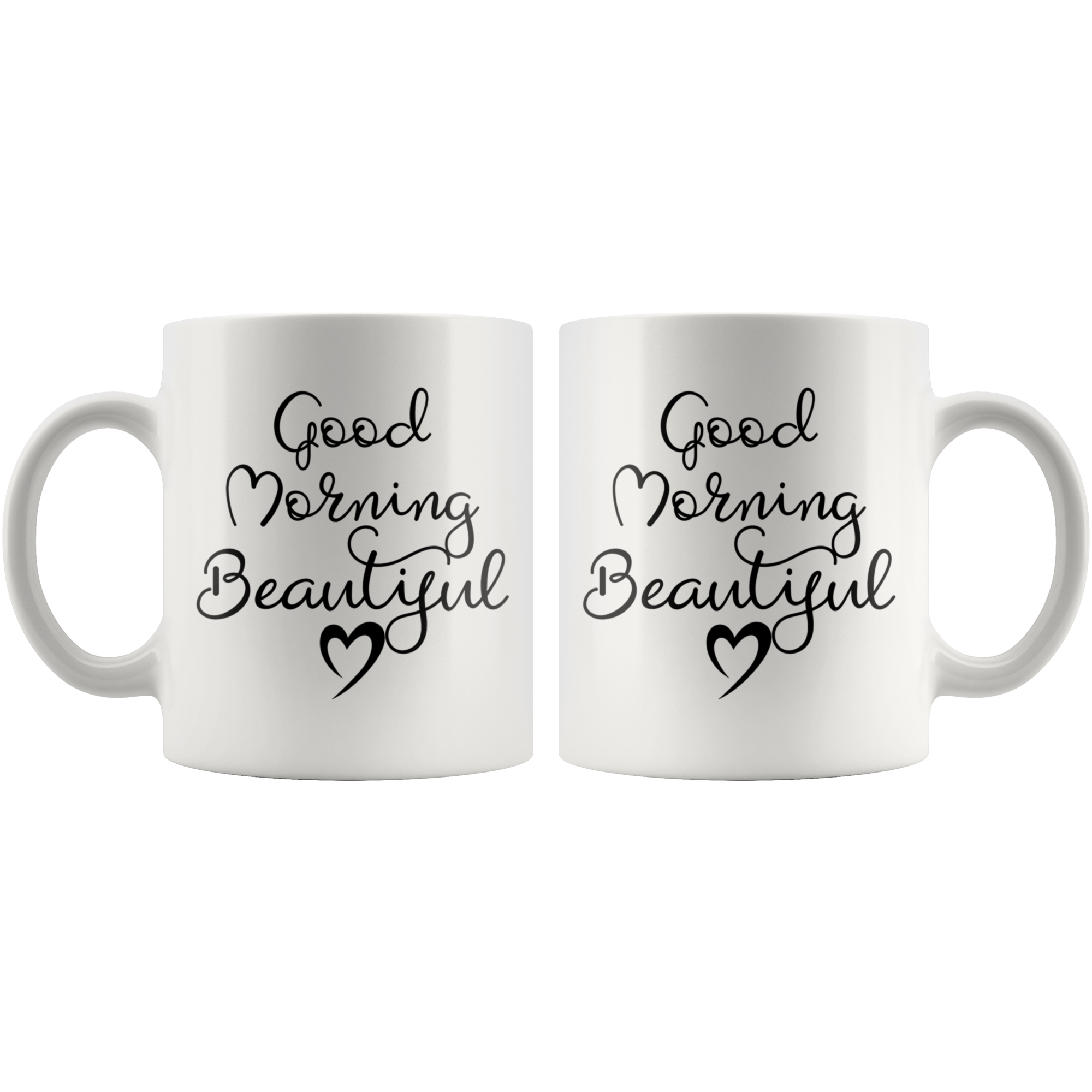 Sentiment Mugs Set of 2 Good Morning Mugs