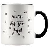 Reach for the Stars 11oz Color Accent COFFEE MUG