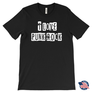 I LOVE PUNK ROCK Men's T-Shirt - J & S Graphics