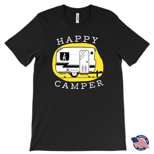 HAPPY CAMPER Vintage Trailer Men's T-Shirt - J & S Graphics