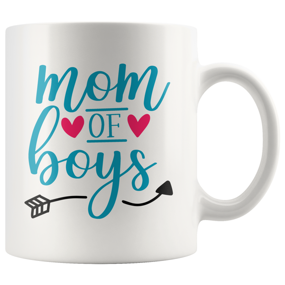 Mom of Boys Coffee Mug 11oz or 15oz