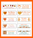 Personalized FALL AUTUMN, FALL Love Return Address LABELS - J & S Graphics