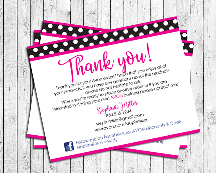 AVON Representative THANK YOU Note CARDS, Digital Printable avon-representative-thank-you-note-cards-digital-printable