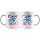 MOM WIFE BOSS Coffee Mug 11oz or 15oz