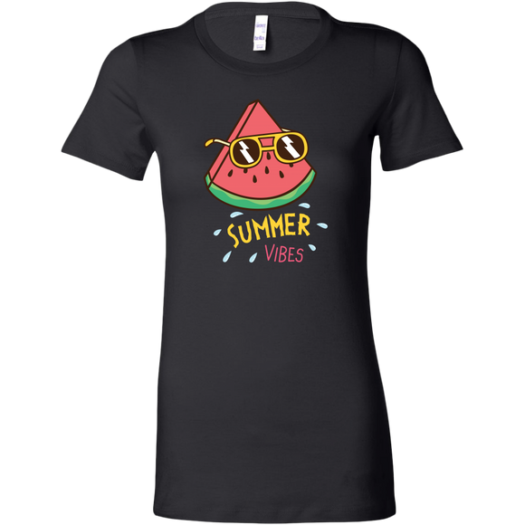 Summer Vibes Watermelon with Sunglasses Women's T-Shirt