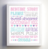 BEDTIME PRINT for Baby's or Child's Room INSTANT DOWNLOAD - J & S Graphics