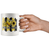 PEACE LOVE SUNSHINE Coffee Mug 11oz or 15oz