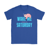 Wake Me When it's Saturday Sloth T-Shirt, Men's, Women's, Childrens