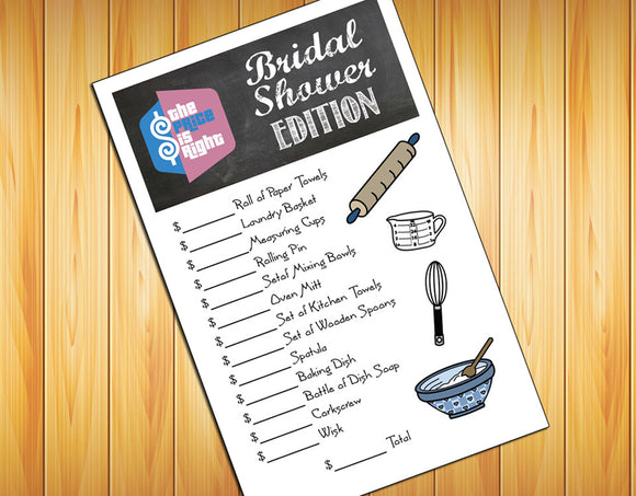 PRICE is RIGHT Bridal Shower GAME - Instant Download - Wedding Shower - Game - Digital File - J & S Graphics