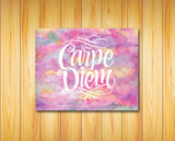 CARPE DIEM Watercolor 8x10 Wall Art Decor PRINT - J & S Graphics