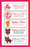 Personalized Chinese Dragons Address Labels, Return Address Labels