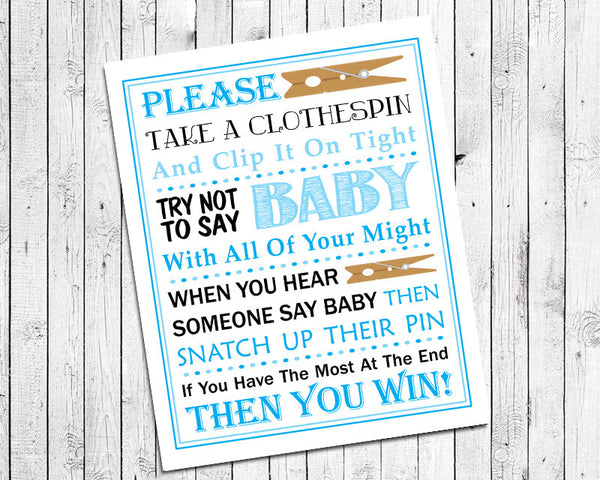 Sprinkle Baby Shower Games, Printable PDF - My Party Design