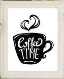 Coffee Time 8x10 Kitchen Wall Art Decor Print, 5 designs to choose from - J & S Graphics