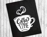 Coffee Time 8x10 Kitchen Wall Art Decor Print, 5 designs to choose from - J & S Graphics