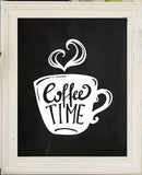 Coffee Time 8x10 Kitchen Wall Art Decor Print, 5 designs to choose from - J & S Graphics