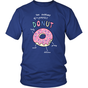 The ANATOMY of a DONUT Unisex T-Shirt - J & S Graphics