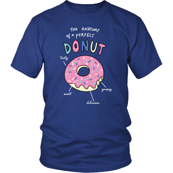 The ANATOMY of a DONUT Unisex T-Shirt - J & S Graphics