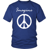 IMAGINE PEACE Short Sleeve Unisex T-Shirt - J & S Graphics