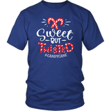 SWEET but TWISTED Candy Cane Unisex T-Shirt - J & S Graphics