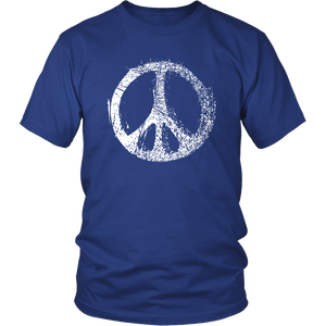 GRUNGE PEACE SIGN Unisex Short Sleeve T-Shirt - J & S Graphics