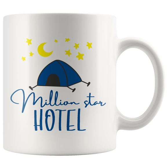 Camping MILLION STAR MOTEL Coffee Mug 11oz or 15oz