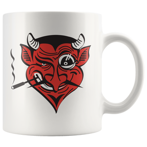 RETRO DEVIL 11oz COFFEE MUG - J & S Graphics