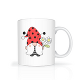 Ladybug Gnome Color Accent 11oz Coffee Mug