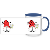 Ladybug Gnome Color Accent 11oz Coffee Mug