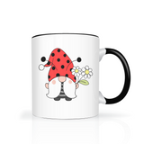 Ladybug Gnome Color Accent 11oz Coffee Mug