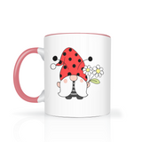 Ladybug Gnome Color Accent 11oz Coffee Mug