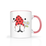 Ladybug Gnome Color Accent 11oz Coffee Mug