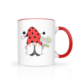 Ladybug Gnome Color Accent 11oz Coffee Mug